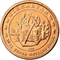 Gibraltar, Fantasy Euro Patterns, 2 Euro Cent, 2004, FDC, Copper Plated Steel - Privatentwürfe