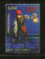 Nadal 2016 " Els Pastorets" (l'adoració Dels Pastors) Un Timbre Oblitéré,  1 ère Qualité.AND.ESP - Used Stamps