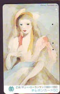 Télécarte JAPON * PEINTURE FRANCE (2161)  MARIE LAURENCIN * DALMAS * ART * TK Gemälde  Phonecard Japan * KUNST - Peinture