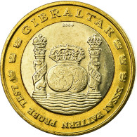 Gibraltar, Fantasy Euro Patterns, Euro, 2004, FDC, Bi-Metallic - Prove Private