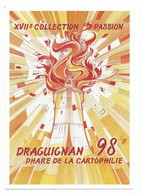 CPM Draguignan 1998 XVII Salon Collection Passion Phare De La Cartophilie - Illustrateur Christian Grégori - Bourses & Salons De Collections