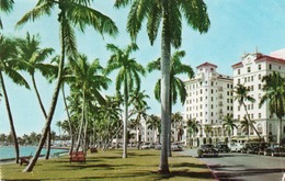 TROPICAL FLAGIER DRIVE ALONG LAKE WORTH IN THE PALM BEACHES- VIAGGIATA 1957 - Palm Beach