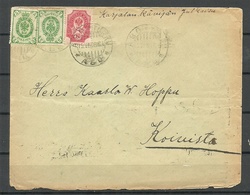 FINLAND Finnland 1908 Domestic Cover O Turku To Koivisto - Covers & Documents