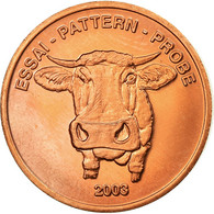 Suisse, Fantasy Euro Patterns, 2 Euro Cent, 2003, SUP, Laiton - Prove Private