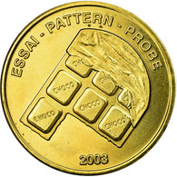 Suisse, Fantasy Euro Patterns, 10 Euro Cent, 2003, SUP, Laiton - Private Proofs / Unofficial