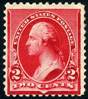 US #220 Mint Hinged 2c Washington From 1890 - Unused Stamps