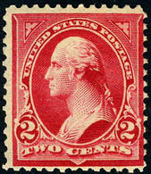 US #267  MINT Vy. Lightly Hinged O.G. 2c Washington Type III From 1895 - Unused Stamps