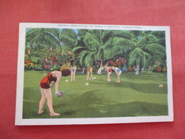 Females Playing Coconut Bowling  Florida   Ref  3476 - Bowling