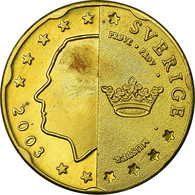 Suède, Fantasy Euro Patterns, 20 Euro Cent, 2003, SUP, Laiton, KM:Pn5 - Prove Private