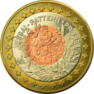 Suisse, Fantasy Euro Patterns, 5 Europ, 2003, SUP, Tri-Metallic, KM:Pn10 - Private Proofs / Unofficial