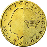 Suède, Fantasy Euro Patterns, 10 Euro Cent, 2003, SUP, Laiton, KM:Pn4 - Privéproeven