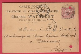 Fourmies - Carte Postale ... Publicitaire - Agence De Charbonnage ... Charles Wathelet - 1902 ( Voir Verso ) - Fourmies