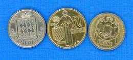 Monaco  3  Pieces - 1949-1956 Alte Francs