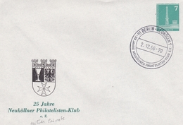 ALLEMAGNE ENTIER POSTAL PRIVE 25 JAHRE NEUKOLLNER PHILATELISTEN KLUB 1956 DEUTSCHE POST BERLIN 7 RARE !!! - Cartoline - Usati