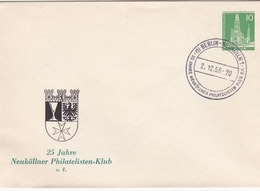 ALLEMAGNE ENTIER POSTAL PRIVE 25 JAHRE NEUKOLLNER PHILATELISTEN KLUB 1956 DEUTSCHE POST BERLIN 10 RARE !!! - Postcards - Used