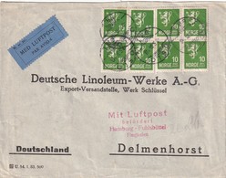 NORVEGE 1934  PLI AERIEN DE OSLO POUR DELMENHORST - Lettres & Documents