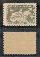 LUOGOTENENZA - 1945 - 28 Lire Ciclista (9) - Gomma Integra (60) - Altri & Non Classificati