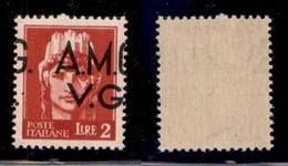 TRIESTE AMG VG - 1945 - 2 Lire (9ho) Con G A Cavallo - Gomma Integra - Andere & Zonder Classificatie