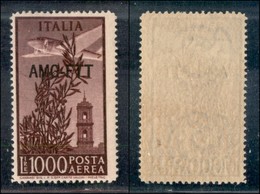 TRIESTE AMG FTT - 1952 - 1000 Lire Campidoglio (26a Aerea) - Dentellato 14x14 1/4 - Gomma Integra (160) - Other & Unclassified
