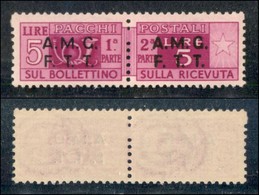 TRIESTE AMG FTT - 1948 - 5 Lire Pacchi Postali (5) - Gomma Integra - Sonstige & Ohne Zuordnung