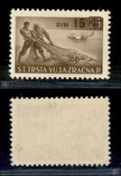 TRIESTE B - 1949 - 15 Din Su 25 Lire (14 Aerea) - Gomma Integra (90) - Andere & Zonder Classificatie