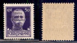 EMISSIONI LOCALI - Base Atlantica - 1943 - 50 Cent (11) - Gomma Integra (87) - Altri & Non Classificati