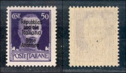 EMISSIONI LOCALI - Base Atlantica - 1944 - 50 Cent (29) - Gomma Originale (12) - Autres & Non Classés