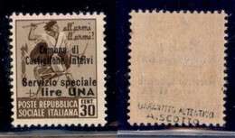 EMISSIONI LOCALI - Castglione D'Intelvi - 1945 - 1 Lira Su 30 Cent (9) - Gomma Originale (50) - Otros & Sin Clasificación