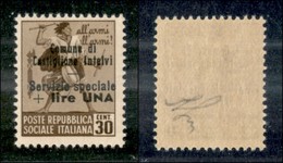 EMISSIONI LOCALI - Castglione D'Intelvi - 1945 - 1 Lira Su 30 Cent (9) - Gomma Integra (125) - Altri & Non Classificati