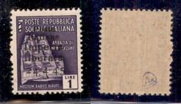 C.L.N. - Imperia - 1945 - 1 Lira (8) - Gomma Integra (12,50) - Sonstige & Ohne Zuordnung