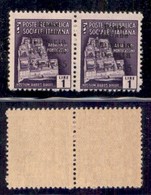 C.L.N. - Imperia - 1945 - 1 Lira )8+8db) In Coppia - Senza Trattino Dopo 24 A Destra - Gomma Integra - Other & Unclassified