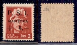 C.L.N. - Mantova - 1945 - 6 Su 2 Lire (8) - Gomma Integra (37) - Other & Unclassified