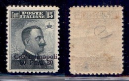 UFFICI POSTALI ALL'ESTERO - Levante - Costantinopoli - 1909 - 30 Para Su 15 Cent (22cb) Con Soprastampa A Destra - Gomma - Other & Unclassified