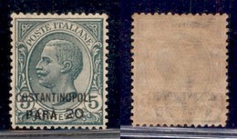 UFFICI POSTALI ALL'ESTERO - Levante - Costantinopoli - 1922 - 20 Para Su 5 Cent (41) - Gomma Integra - Ottimamente Centr - Other & Unclassified