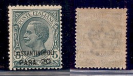 UFFICI POSTALI ALL'ESTERO - Levante - Costantinopoli - 1922 - 20 Para Su 5 Cent (41) - Gomma Integra (75) - Altri & Non Classificati