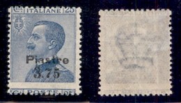 UFFICI POSTALI ALL'ESTERO - Levante - Costantinopoli - 1922 - 3,75 Piastre Su 25 Cent (46kaa Varietà) Con Dentellatura S - Autres & Non Classés