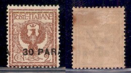 UFFICI POSTALI ALL'ESTERO - Levante - Costantinopoli - 1922 - 30 Para Su 2 Cent (47daa) Con A A Cavallo - Gomma Original - Other & Unclassified