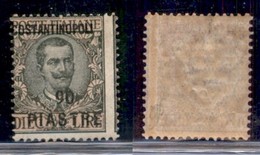 UFFICI POSTALI ALL'ESTERO - Levante - Costantinopoli - 1923 - 90 Piastre Su 10 Lire (84caa) - Costantinopoli A Sinistra  - Autres & Non Classés