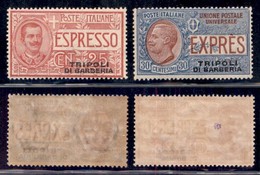 UFFICI POSTALI ALL'ESTERO - Levante - Tripoli Di Barberia - 1909 - Espressi (1/2) - Serie Completa - Gomma Originale 30) - Altri & Non Classificati