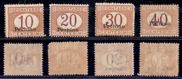 UFFICI POSTALI ALL'ESTERO - Pechino - 1918 - Segnatasse (1/4) - Serie Completa - Gomma Originale (50) - Other & Unclassified