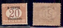 UFFICI POSTALI ALL'ESTERO - Tientsin - 1918 - 8 Cent Su 20 (6) - Gomma Originale (90) - Otros & Sin Clasificación