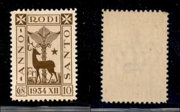 COLONIE - Egeo - 1935 - 10 Cent Anno Santo (92) - Gomma Originale (36) - Other & Unclassified