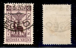 COLONIE - Egeo - 1935 - 30 Cent Anno Santo (95) Usato (70) - Other & Unclassified