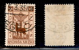 COLONIE - Egeo - 1935 - 50 Cent Anno Santo (96) Usato (70) - Other & Unclassified