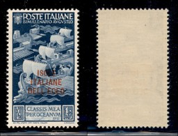 COLONIE - Egeo - 1939 - 1,25 Lire Augusto (106) - Gomma Integra (25) - Autres & Non Classés