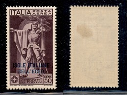 COLONIE - Egeo - 1930 - 50 Cent Ferrucci (1) - Gomma Originale - Autres & Non Classés