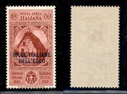 COLONIE - Egeo - 1932 - 80 Cent Garibaldi (15) - Gomma Originale (110) - Other & Unclassified