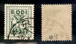 COLONIE - Egeo - 1934 - 1 Lira (8)  - Usato - Altri & Non Classificati