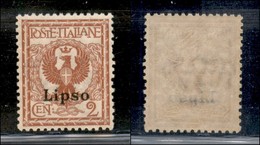 COLONIE - Egeo - Lero - 1912 - 2 Cent Aquila (1) - Gomma Integra - Ottimamente Centrato (50) - Otros & Sin Clasificación