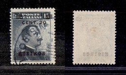 COLONIE - Egeo - Nisiro - 1916 - 20 Cent Su 15 Cent Michetti Soprastampato (8) - Usato (50) - Autres & Non Classés